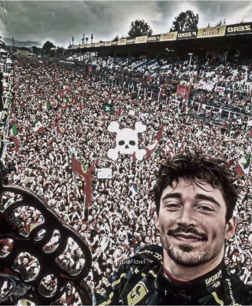 Goated selfie☠️🏎️🐐#f1 #charlesleclerc #monza #f1edit #fyp #formula1 