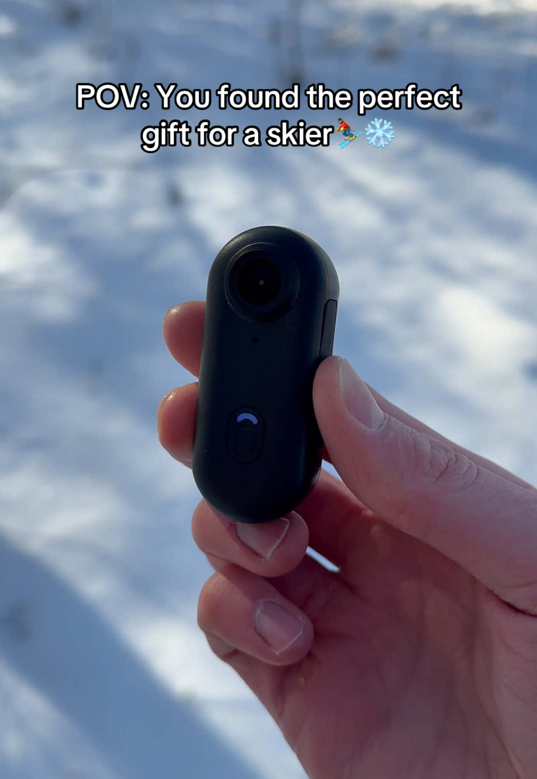 Is there a better gift for a skier?🏂 #skiing #pov #povcamera #filming #snapcam 