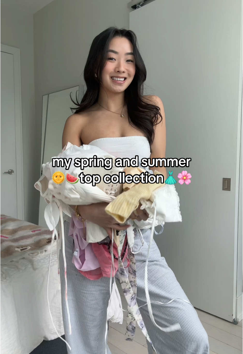 spring and summer top collection🥳☀️🫶🏻🌸 #fashion #style #girls #outfit #goingout #vacation #fyp 