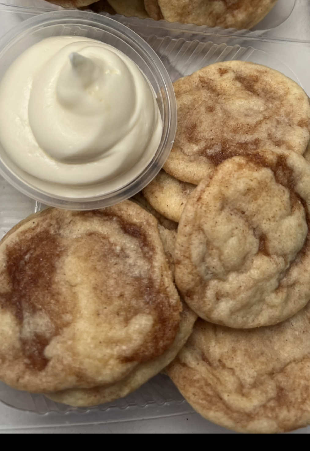 CINNAMON ROLL DUNKAROOS 😳🤯😮🔥 (containers linked in Amazon storefront! bake time approximately 7 minutes on 350F) #cinnamonrollcookies #dunkaroos #cookieinspo #cookieideas #viralcookies #nyccookies #fyp #bakingtiktok 