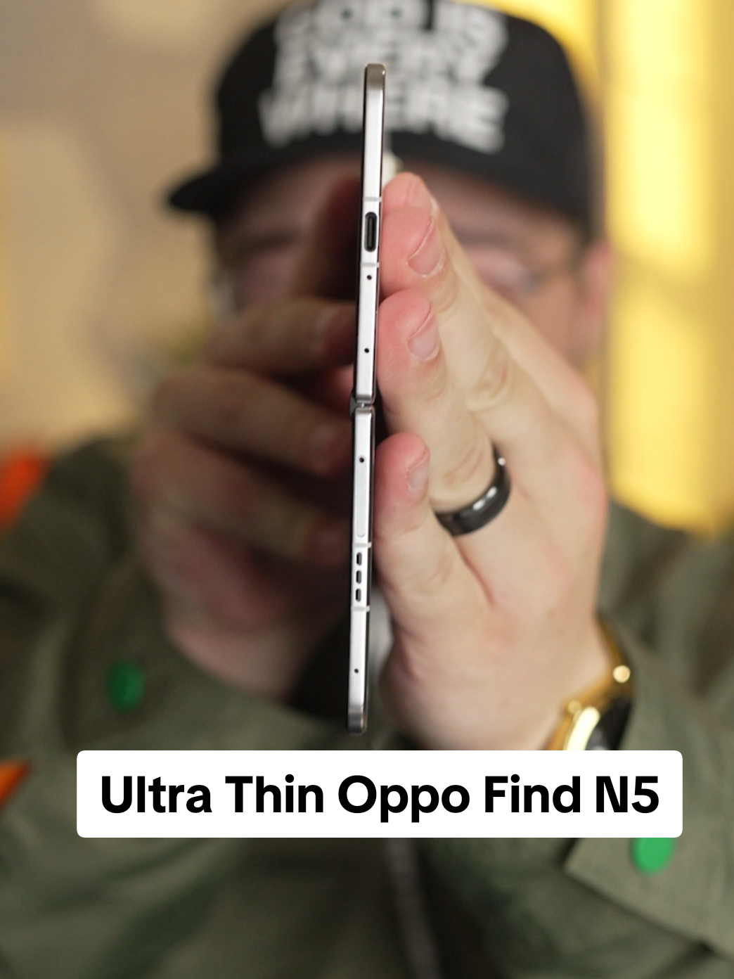 Thanks to @OPPO for sending out their new Ultra thin Oppo Find N5! #techtok #tech #oppofindn5 #oppo #findn5 #imparkerburton #androidguy #techguy 