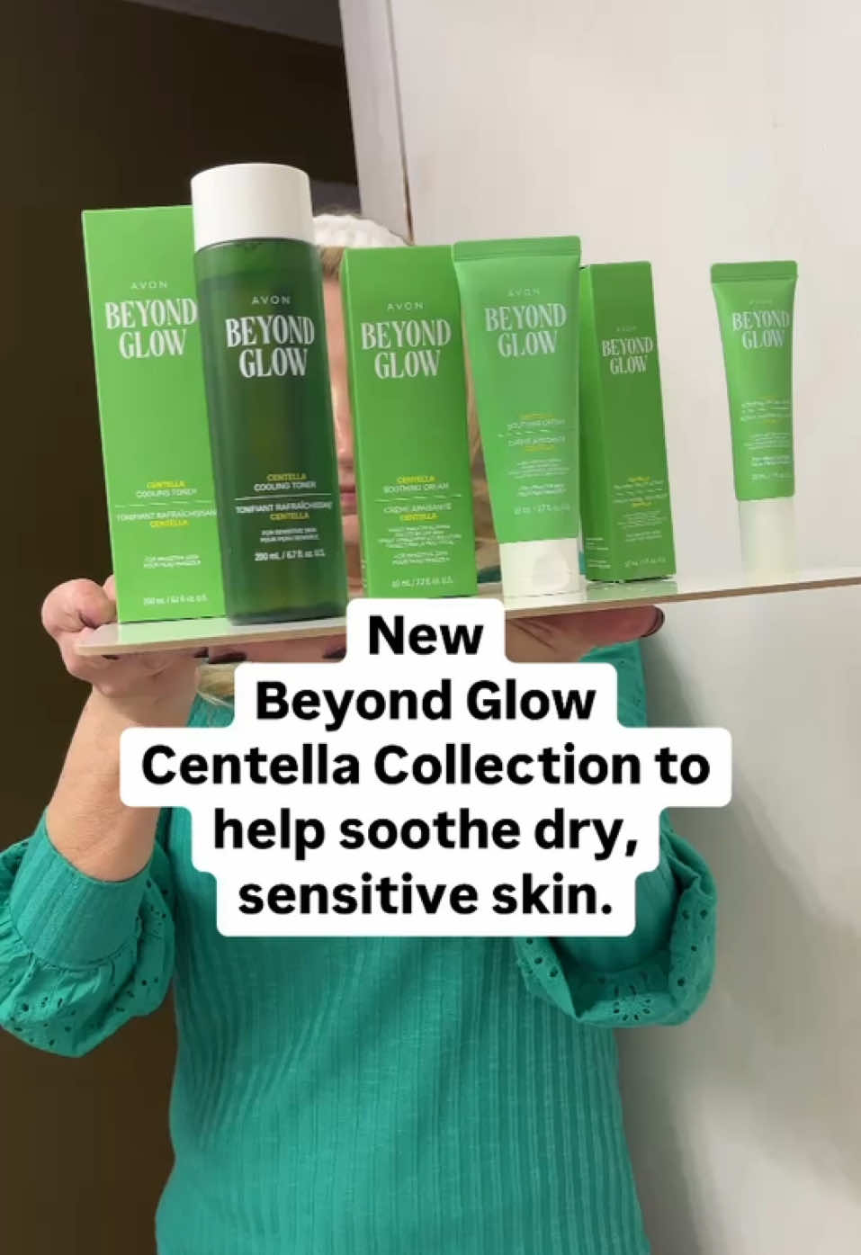 Say hello to soothed, happy skin! ✨ The Avon Beyond Glow Centella Collection is designed to calm, hydrate, and reduce redness caused by dryness. Packed with skin-loving Centella Asiatica, it’s the perfect match for sensitive skin in need of extra TLC.  Ready to experience the power of Centella?   #BeyondGlow #AvonSkincare #SensitiveSkinRelief #SoothingSkincare #CentellaAsiatica #CalmAndHydrate #RednessRelief #GentleButMighty #AvonBeauty #SkinSoothing #avonambassador #avoninsider #avoncreativecollective   #GlowWithAvon #SensitiveSkinSolutions #CentellaGlow #AvonSkincareRoutine @Avon Insider 