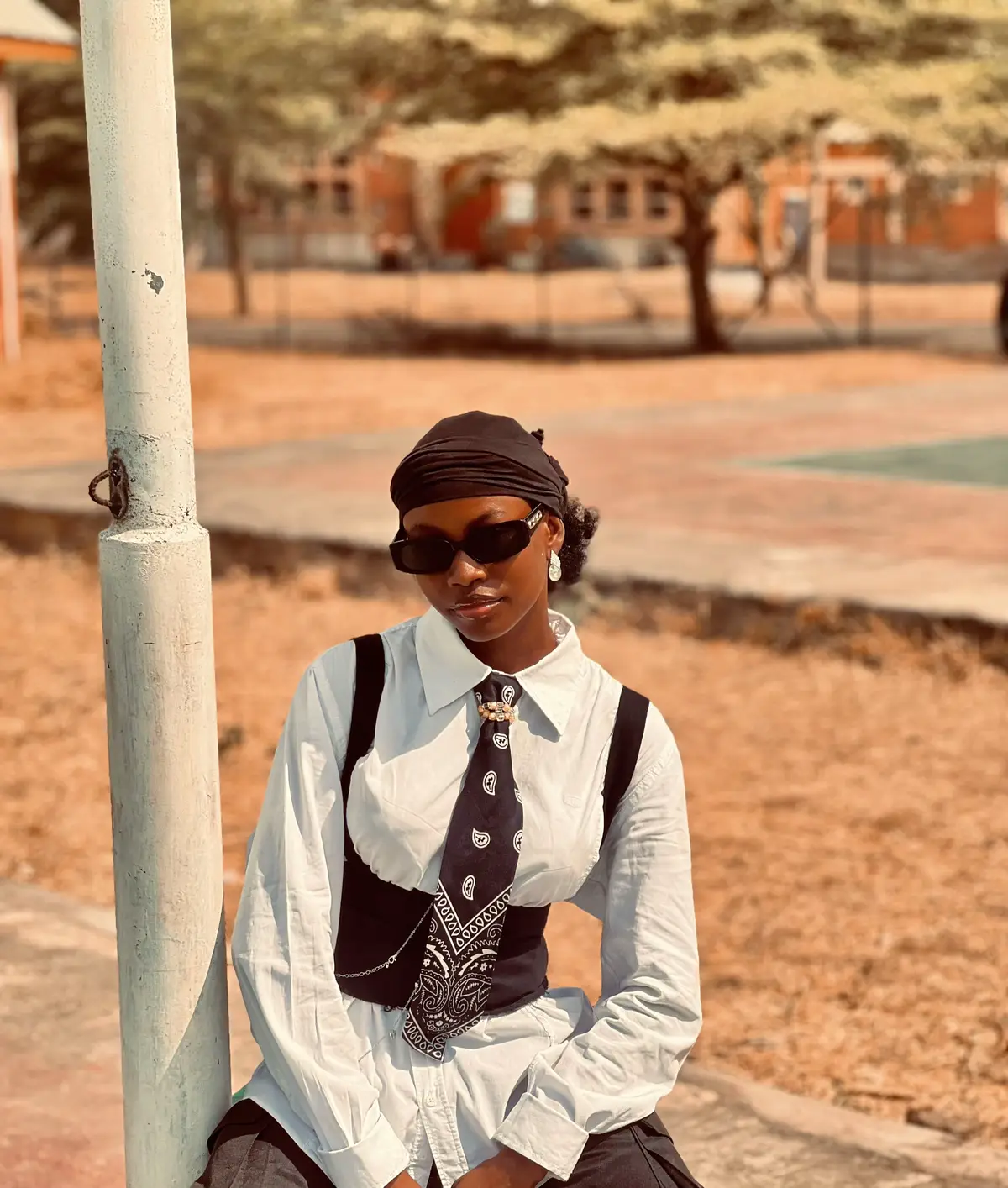 OOTD🔥: STYLE IS A LANGUAGE, AND I’M FLUENT😎🗣️#fashiontiktok #bandana #foryoupage #OOTD #500kviews #tiktokviral 