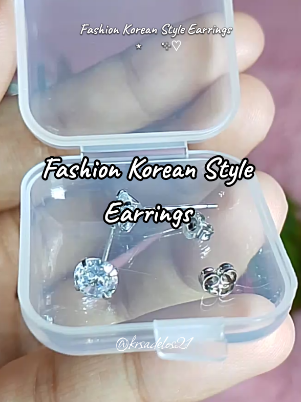 Fashion Korean Style Four Claw Classic Earrings #earrings #koreanearrings #earringstyle #earringsforwomen #accessories #fashionable 