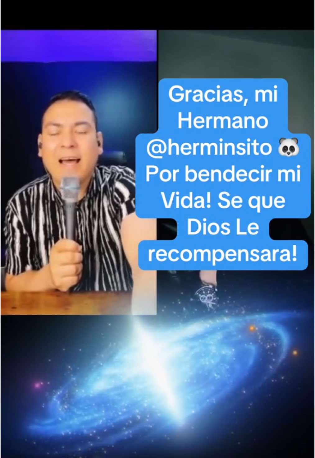 ¡Gracias por el magnífico Regalo que enviaste a mi LIVE! Significa mucho para mí saber que aprecias mi contenido.@herminsito 🐼 #livegift #galaxy #galaxia 