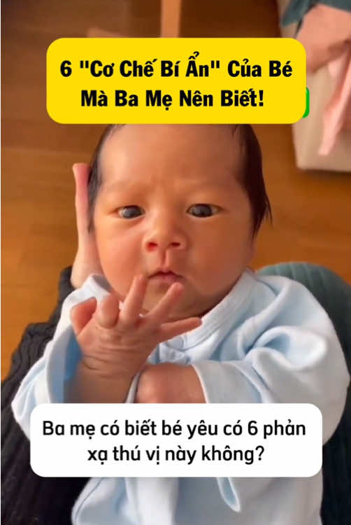 6 Cơ Chế Bí Ẩn Của Bé Mà Ba Mẹ Nên Biết! #embe #mevabe #nuoicon #mebim #mebimsua 