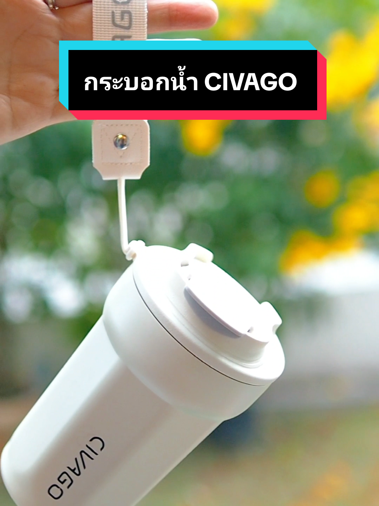 ตอบกลับ @_jae___  CIVAGO（13oz）กระบอกน้ำสแตนเลสพร้อมฝาปิด เคลือบเซรามิก แก้วสุญญากาศ รักษาความร้อนและเย็น #โหน่งคนรักกาแฟ #homecafe #คนบ้ากาแฟ #แก้ว #แก้วเก็บความเย็น #แก้วcivago 