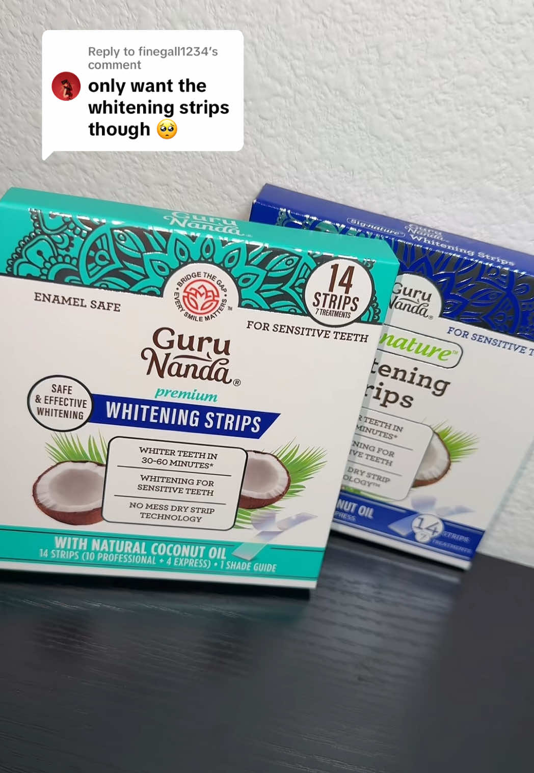 Replying to @finegall1234 GuruNanda Whitening Strips #gurunanda #whiteningstrips #teeth #teethcare #toothbrush #oralcare #tiktokshopmademebuyit #tiktokshopcreatorpicks #TikTokShop #goalcrusher #tiktokshopcreatorpicks 