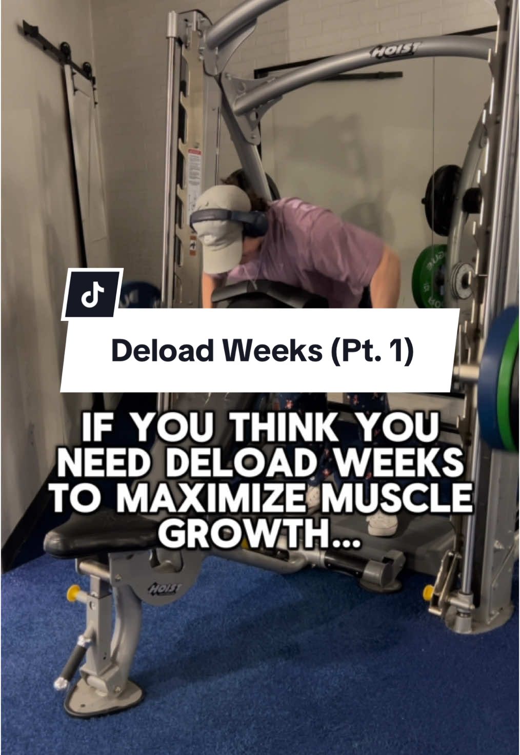 You don’t need deload weeks if your HYPERTROPHY program is put together properly. If you’re trying to maximize muscle growth, you should be trying to minimize certain fatigue mechanisms, while trying to maximize growth stimulus  (This is why low volume / high frequency programs have been so popular as of late). If you’re so fatigued after a month or 2 of hypertrophy training, you’re likely doing too much volume, training too frequently, etc. Additionally, if you were to take the whole week off of the gym (or just not achieving an adequate growth stimulus) you are going to experience more atrophy than your usual training week. after taking the data from these 2 studies here, we can see that if you’re not immobilized, you’ll can lose ROUGHLY 1 and a half months of training gains, in just 7-10 days.  (PMID: 39076851) (PMID: 15218062) But if you are immobilized you’ll lose muscle a lot faster. For the purpose of easy math, lets say you trained a full body session the day before you took 7 days off from the gym.  That would give us roughly 2 days of growth before a 5 day period of atrophy (Based off of how post workout myofibrillar protein synthesis lasts roughly 48hrs). Again, the example i’m giving is going to vary from person to person, but this is me giving you a good way to look at it. If y’all want to learn more about this topic, I’ll be posting a 3-4 Minute long video going extremely in depth on deload weeks and peridized training on Tuesday (Feb 25th). DM or comment “PWF” for online coaching 🦾 Comment if you have any questions Like and follow for more hypertrophic content - #gym #GymTok #fyp #foryou #strengthtraining #pwftraining #musclegrowth 