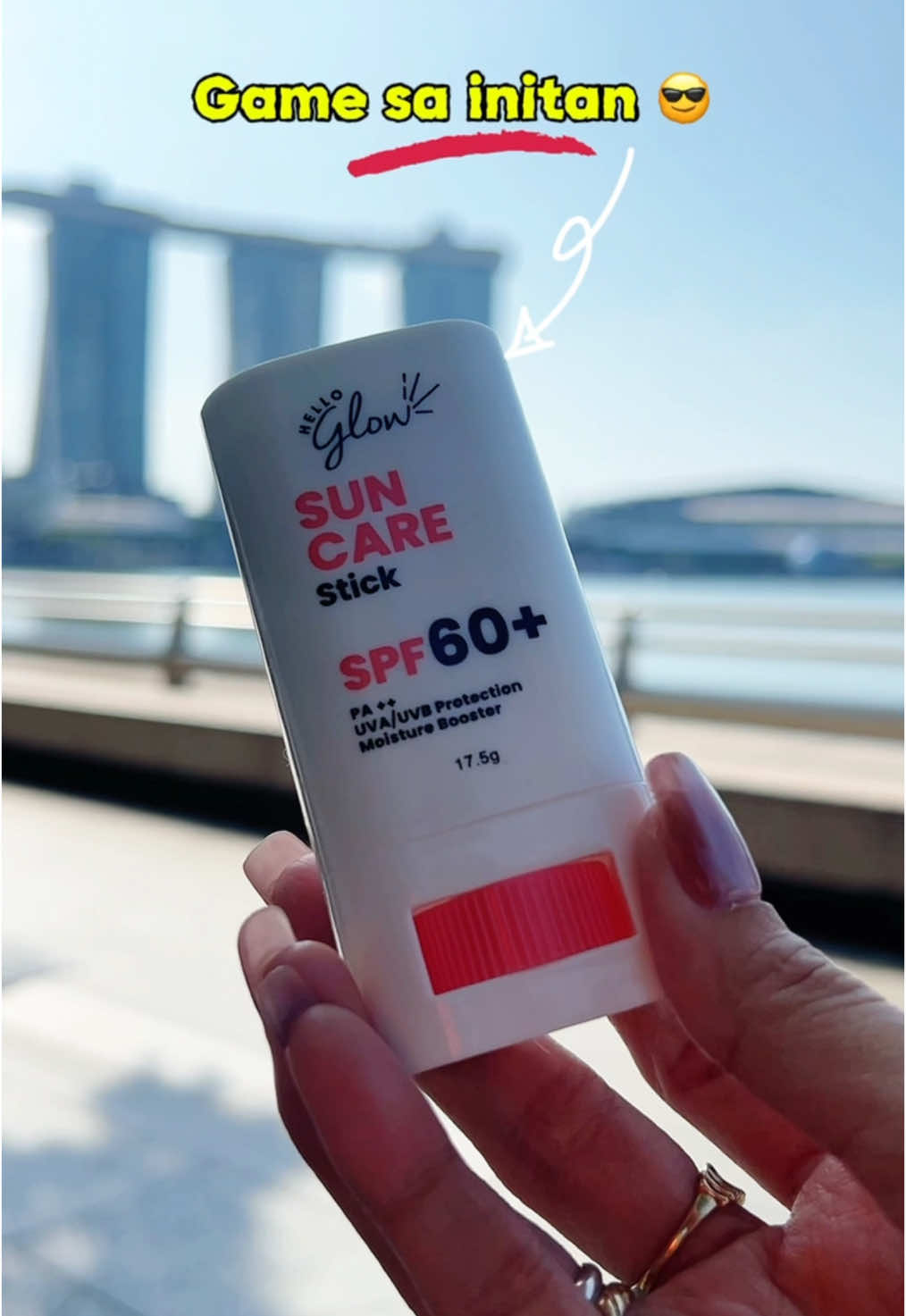 Gandang gamitin ng sun stick na to, travel must-have ✨  #hellowglowsuncarestick #sunscreen #sunblock #sunstick #summermusthaves 