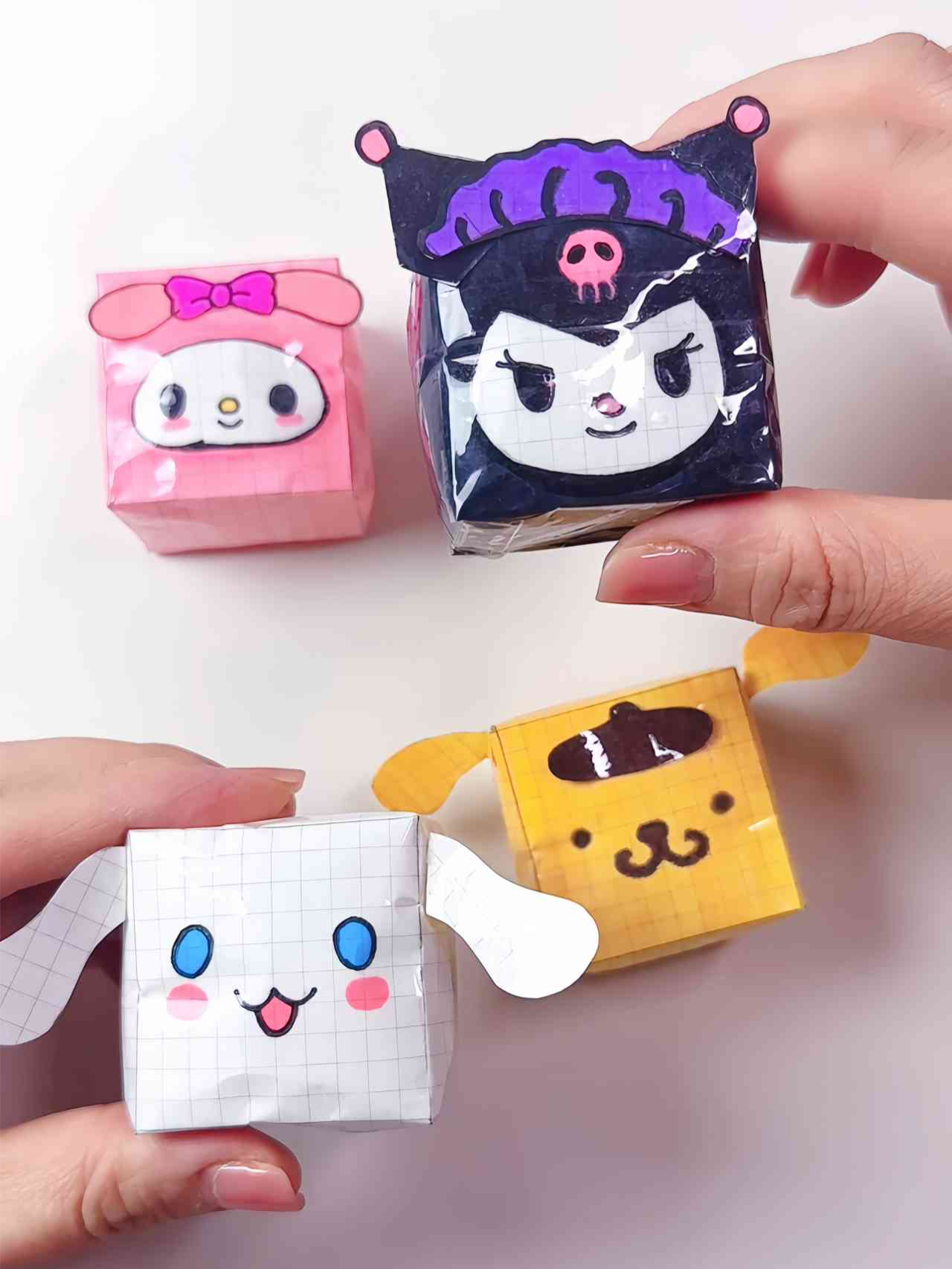 Sanrio Kurome Knuckle Paper DIY#Sanrio #Kurome#DIY #NieNieLe #manual #art #craft #chachaDIY #Handmade #paperdiy #DIYartwork