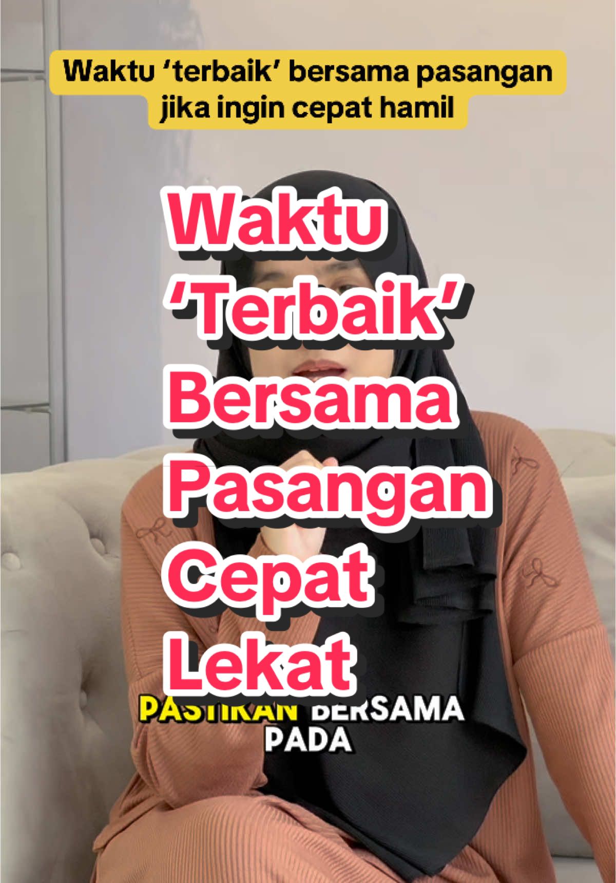 Waktu ‘terbaik’ bersama pasangan jika ingin cepat hamil… #Efferty #SusuEfferty 