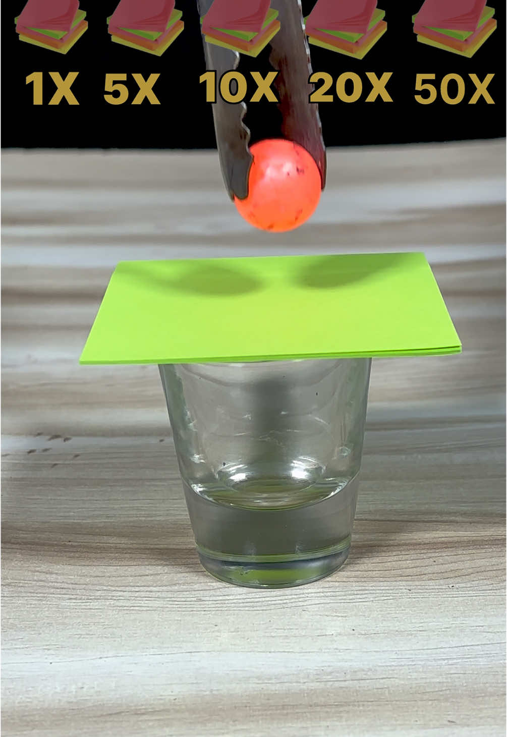 1000℃ Red Hot Metal Metal Ball VS Different Layers Of Sticky Notes #rhcb #satsifying #experiment #asmr #asmrsounds #oddlysatisfying #foryoupagе #usatiktok #uktiktok #fyp 