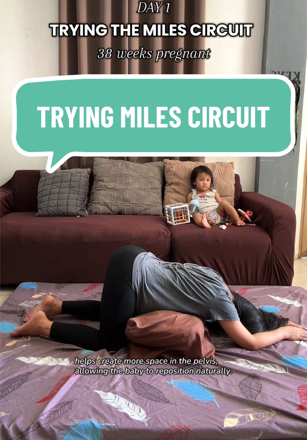 Trying the Miles Circuit at 38weeks of pregnancy. #pregnant #pregnancyworkout #pregnantexercise #milescircuit #laboranddelivery #38weekspregnant #thirdtrimester 