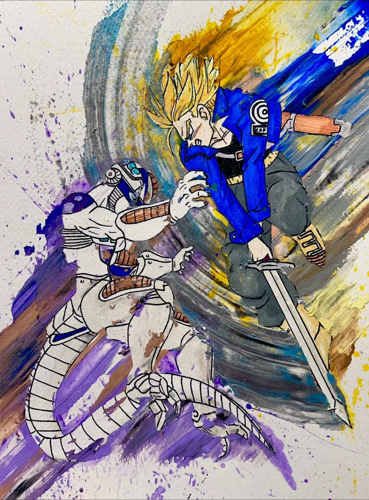 #dragonball#dbedit#harrisonkates#toeianimation#futuretrunks#frieza#t00vivid#wip#animeart