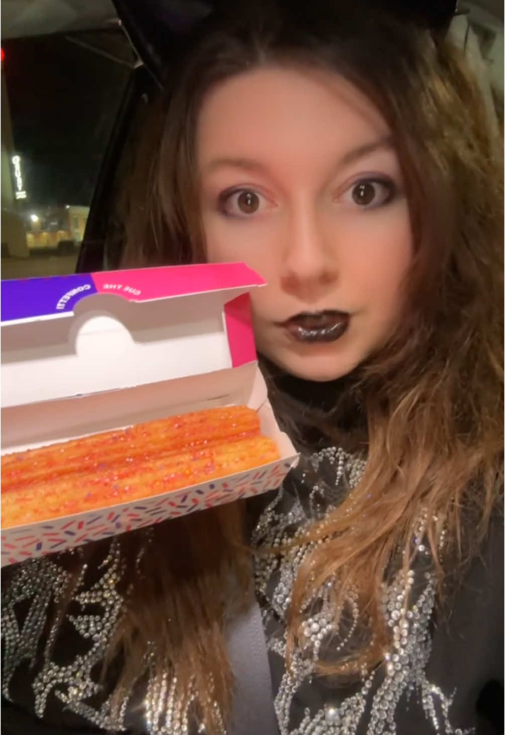 SATANIST TRIES NEW TACOBELL CHURROS #tacobell #viral #fyp #fypシ 