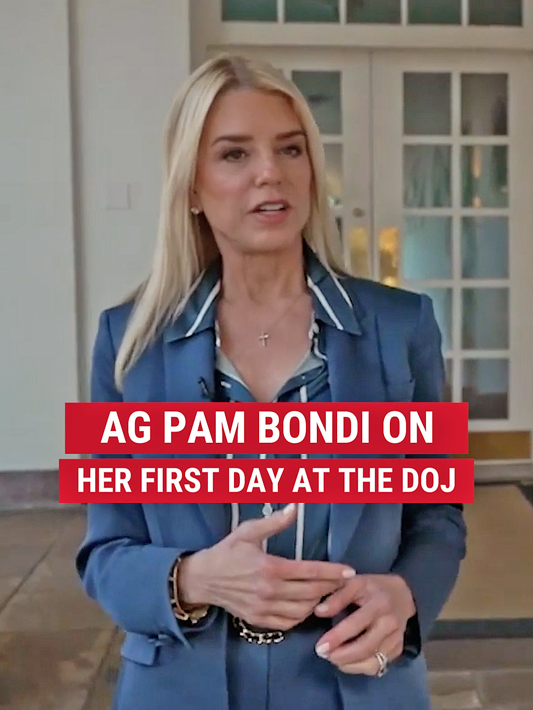 Attorney General Pam Bondi recalls on 'My View with @laratrump' how she took matters into her own hands after finding portraits from the prior administration still hanging in the Justice Department after President Trump took office.