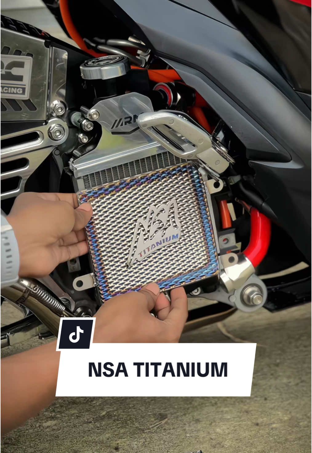Produk terbaru yang viral nih cover radiator NSA titanium 🥰#nsaperformance #variomodifikasi #vario #fyp 