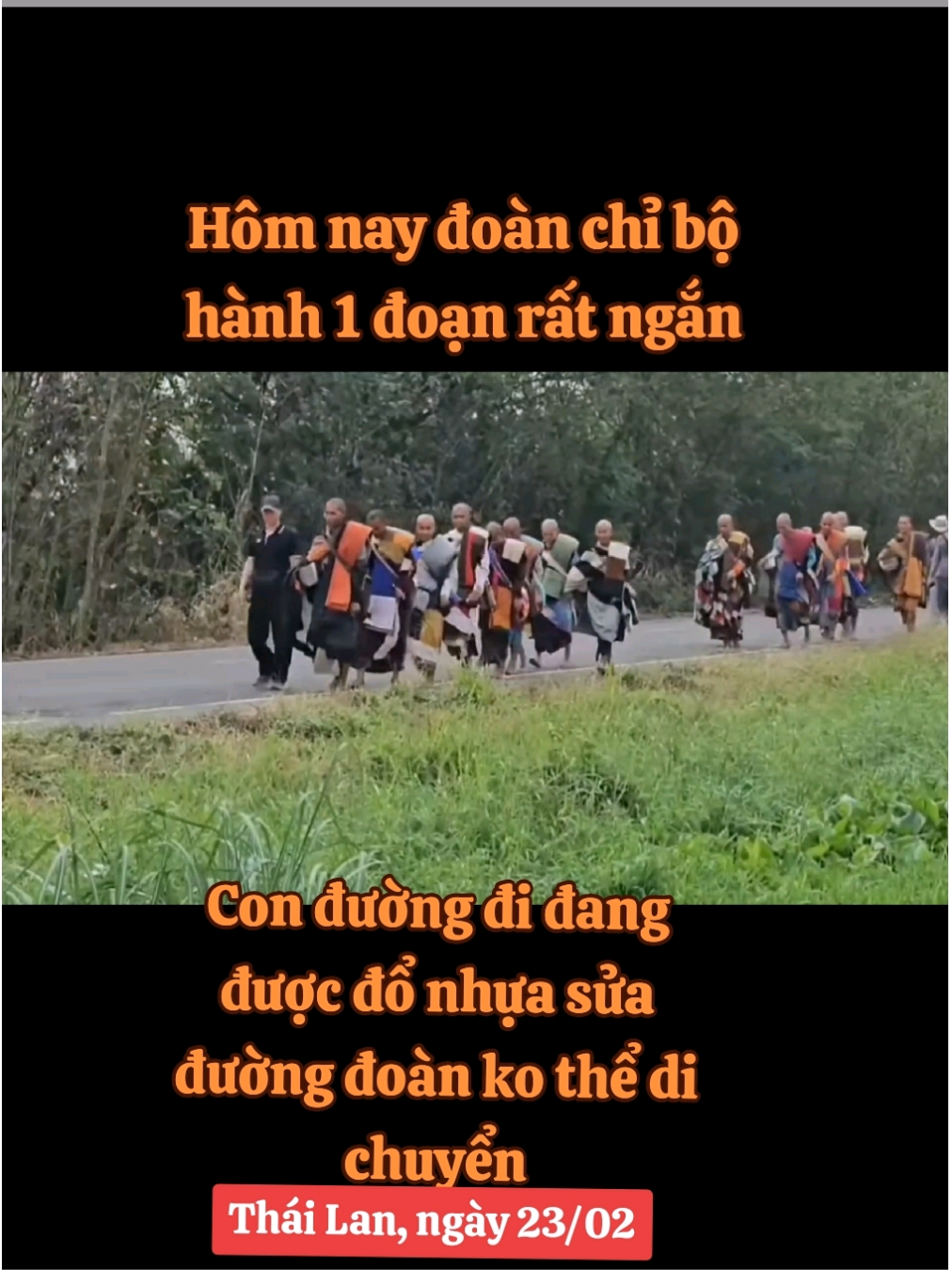 Hôm nay đoàn chỉ bộ hành 1 đoạn rất ngắn. #suminhtue #13hanhdauda #bohanh #vemiendatphat #xuhuong #xuhuongtiktok #viral 