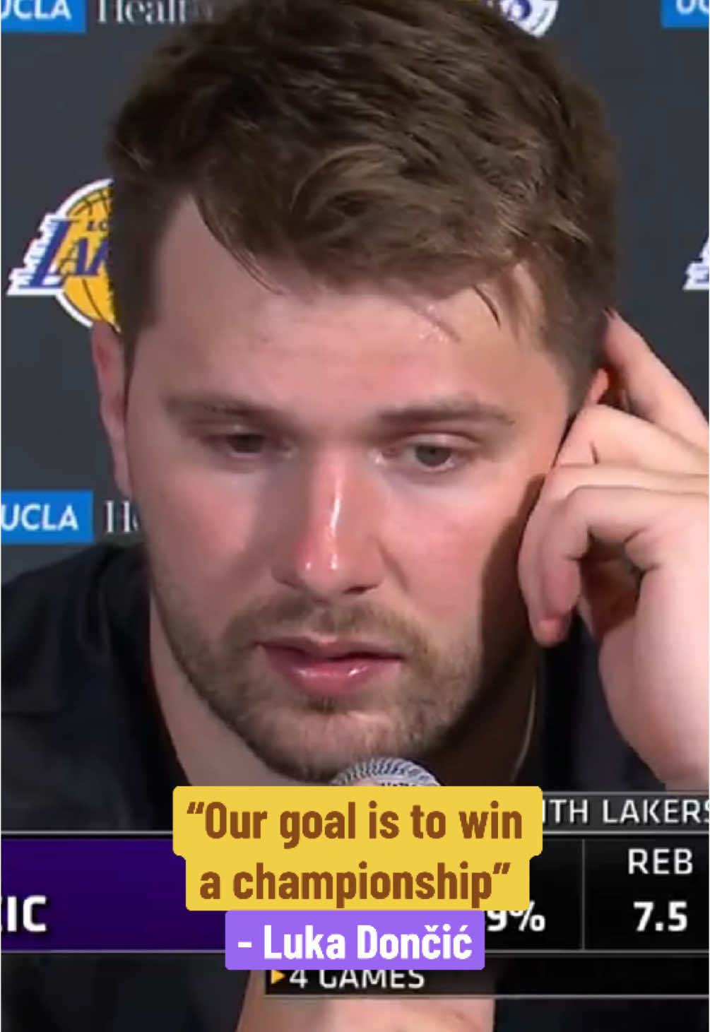 “That’s our only goal” 🏆 (via SpectrumSN/X) #NBA #basketball #nbabasketball #lukadoncic