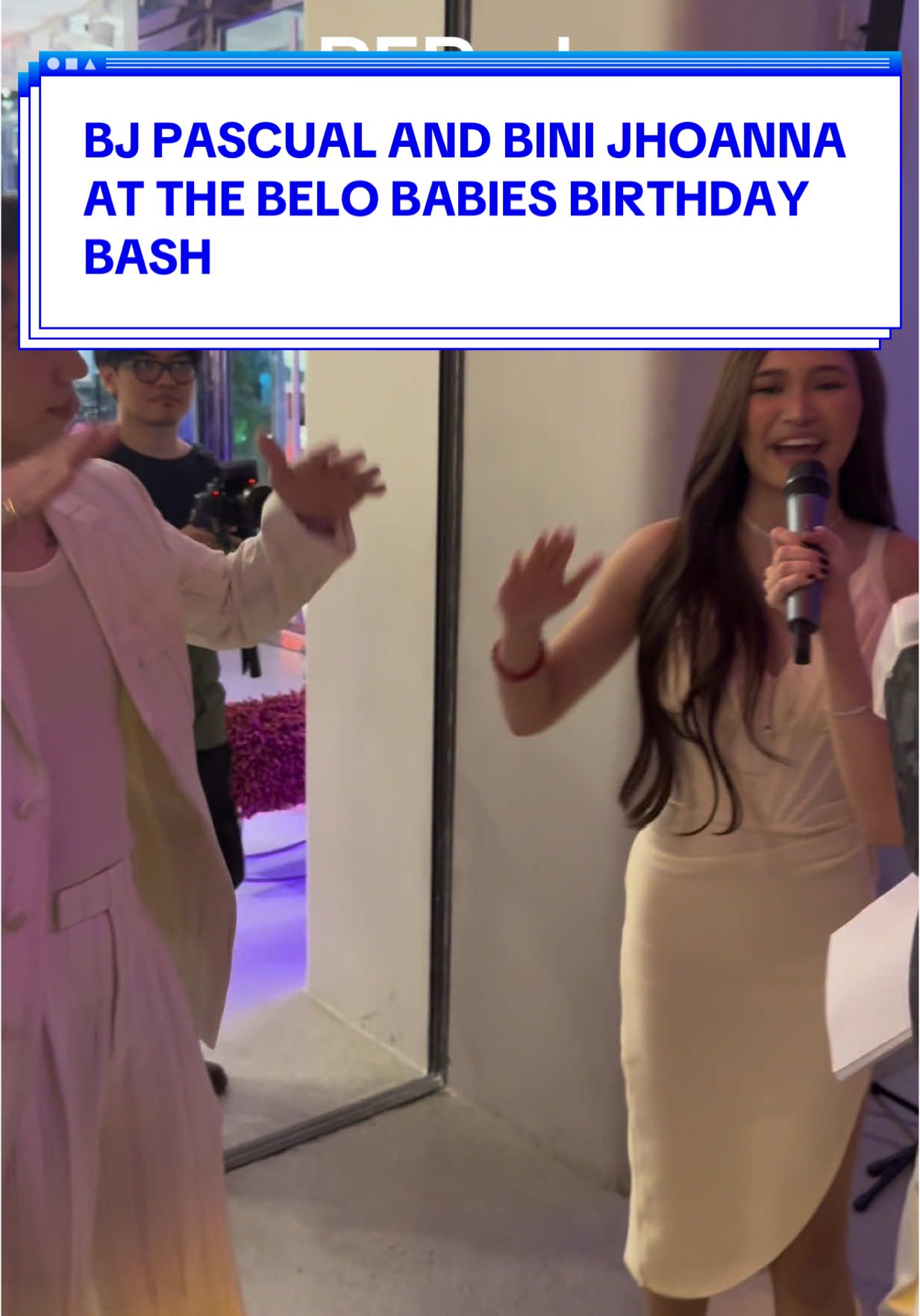 BJ Pascual and BINI Jhoanna play the “Eh Ikaw?” game at the #BeloBabiesBirthdayBash