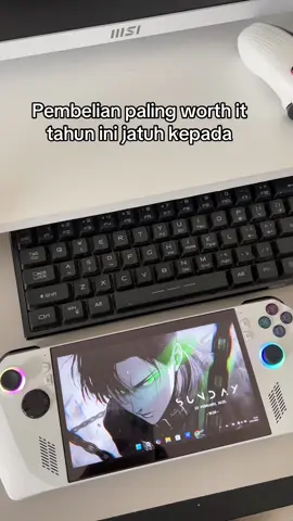 Pembelian paling worth it. #rogally #techtok #asusrogally #handheldpc #umpc 