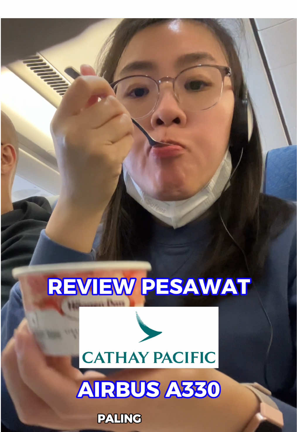 Aman & nyaman sampai tujuan dengan @Cathay Pacific ✈️ ✨ Review maskapai paling aman di dunia, naik pesawat airbus A330 ✨ #reviewpesawat #cathaypasific #japan #osaka #airbusa330