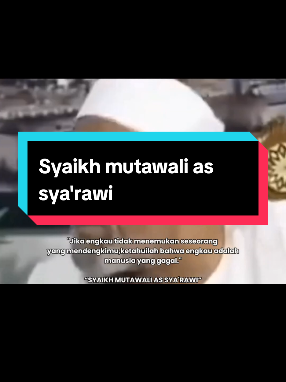 ...Syekh Muhammad Mutawalli asy-Sya'rawi adalah seorang ulama, pendakwah, dan ahli tafsir kontemporer dari Mesir. Ia lahir pada tanggal 16 April 1911 di Desa Daqadus, Provinsi Daqahliyah, Mesir. Ia meninggal pada tanggal 17 Juni 1998 di Giza, Mesir.  Pendidikan dan Riwayat Pekerjaan  Menghafal Al-Qur'an dari Syekh 'Abd al-Majid Pasha pada usia 11 tahun Menjadi Menteri Urusan Wakaf Mesir Mengajar di Saudi Arabia dan Aljazair Karya dan Penghargaan  Menulis berbagai karya tulis ilmiah di berbagai bidang ilmu, salah satunya Tafsir asy-Sya'rawi Menerima gelar doktor honoris causa pada bidang sastra dari Universitas Manshurah dan Universitas Al-Azhar Daqahlia Menjadi anggota komite tetap untuk konferensi keajaiban ilmu dalam Alquran dan sunah nabawi Gelar dan Pengaruh Dijuluki sebagai Imam ad-du'ati atau 