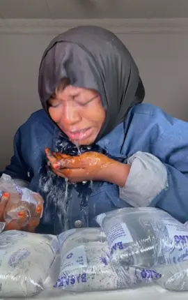 Pure water mukbang 😭😭😭😭 #food #arewa 