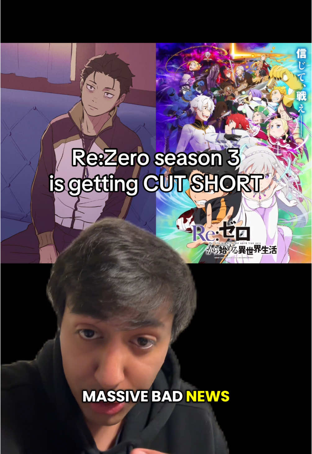 Re:Zero season 3 is getting CUT SHORT. Arc 6 is being delayed and rebranded as season 4. #rezero #natsukisubaru #lotm #anime #lightnovel #tbate #orv #sololeveling #mushokutensei  