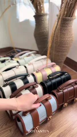 Carry less, slay more – Marsya Bag is here. pick your favorite color 🤎 #Bostanten #fyp #taswanita #tasselempang #handbag 
