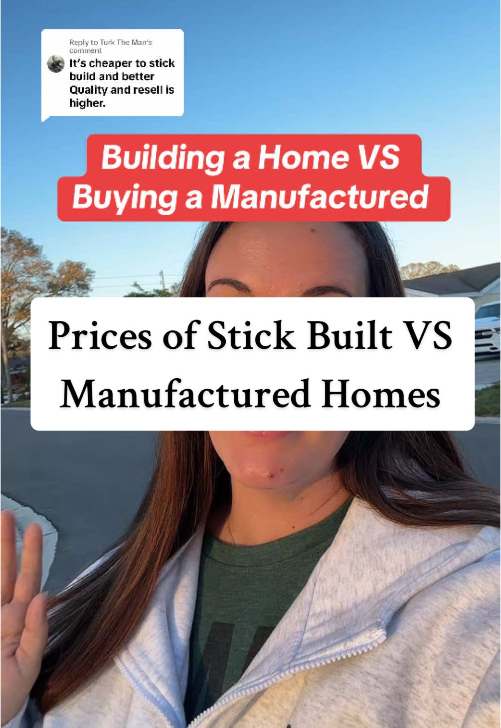 Replying to @Turk The Man here are the quotes we have received for stick built homes VS manufactured homes in North Carolina  #manufacturedhome #homebuying #buildingahouse #claytonhomes #championhomes #deervalley 