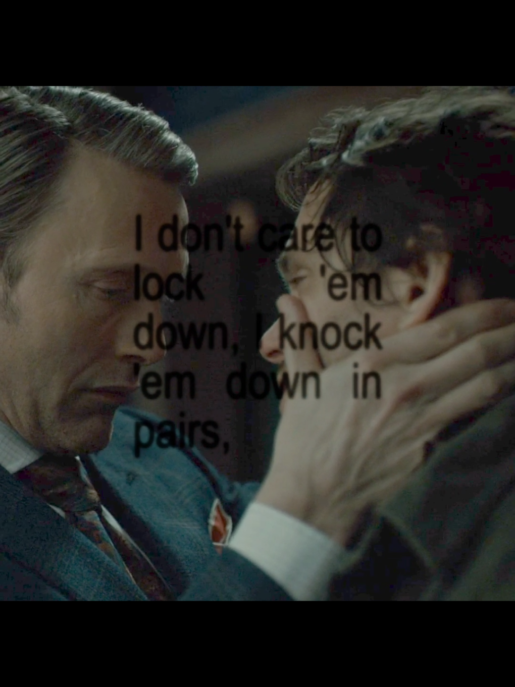 PHYSICAL TOUCH RAAAAAAHHH #nbchannibal #hannibal #hanniballecter #madsmikkelsen #willgraham #hughdancy #hannigram #hannigramtok 