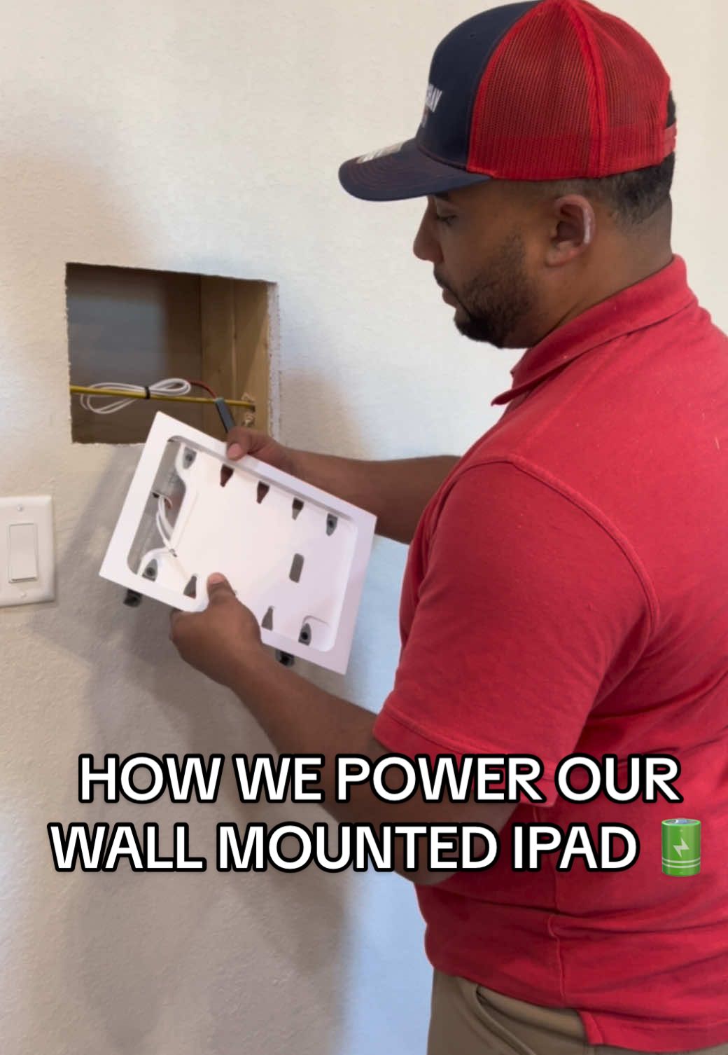 How we power our simplidock wall mounted iPad 🔋 #simplidock #wallmountedipad #ipadwallcharger #quicktechav #howto 