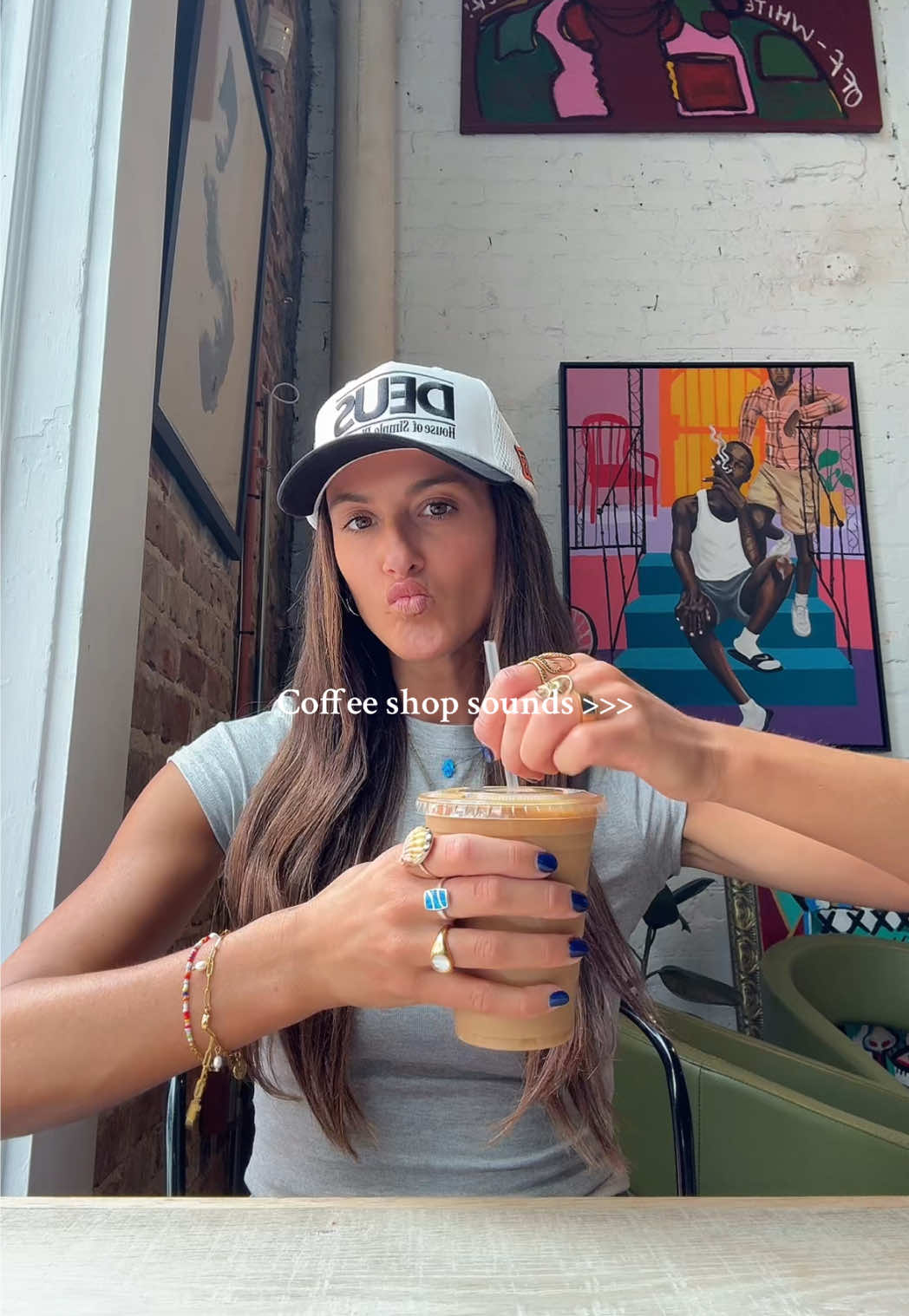 Not me spraying coffee everywhere 😂 #coffee #coffeetiktok #coffeeshop #neworleans #neworleanslife #asmr #fitcheck #coffeerecipe 