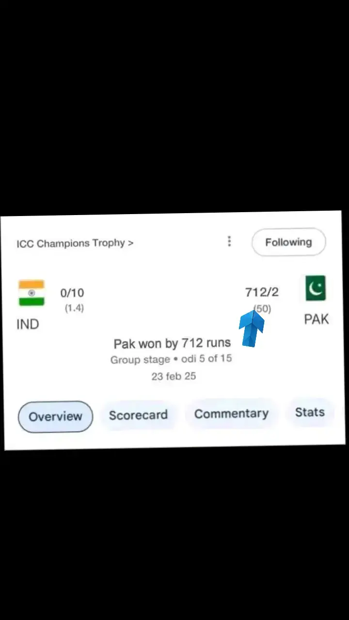 Pak win by 712 runs#pak vs india match🤣🤣#