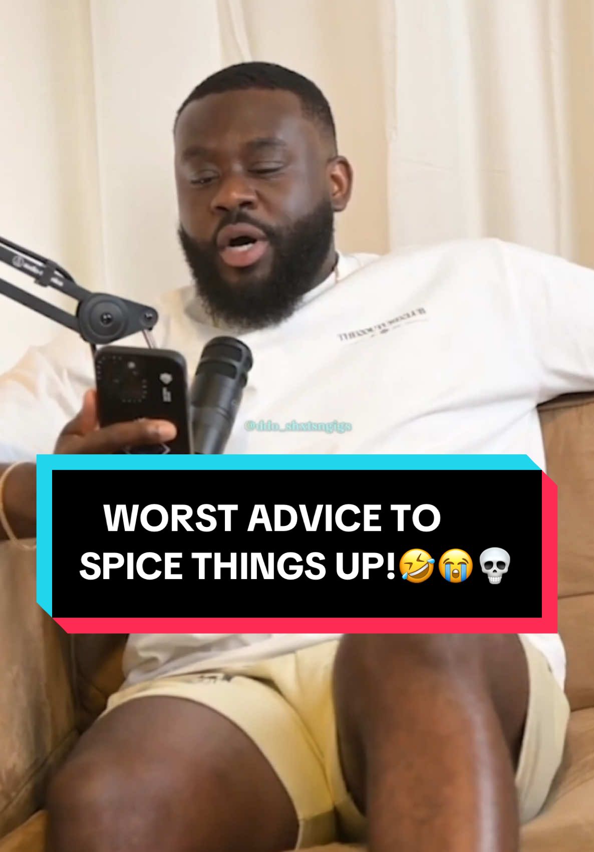 WORST ADVICE TO SPICE THINGS UP?!🤯🤣😭#funny #shxtsngigs #podcast 