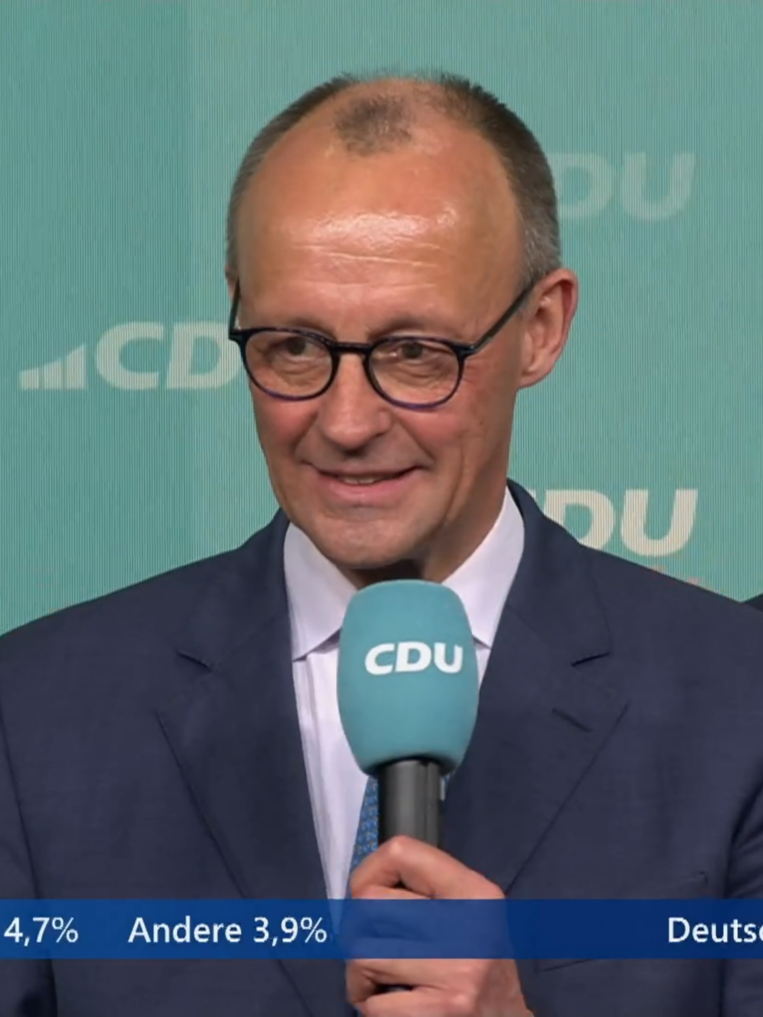 Friedrich Merz, Kanzlerkandidat CDU/CSU, zu den Ergebnissen der Bundestagswahl 2025. #bundestagswahl #politik #wahlen #bundestagswahl2025 #tagesschau #cdu #afd #spd #grüne #linke #fdp #bsw