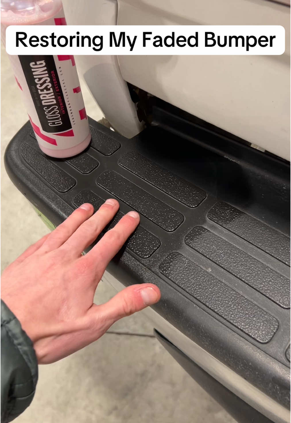 Using legendary gloss dressing to restore all of my sun faded plastic on my truck. #legendarycarcare #carcare #cardetailing #plasticrestorer #tireshine #cardetailingproducts #ttshop #ttshopdeals 