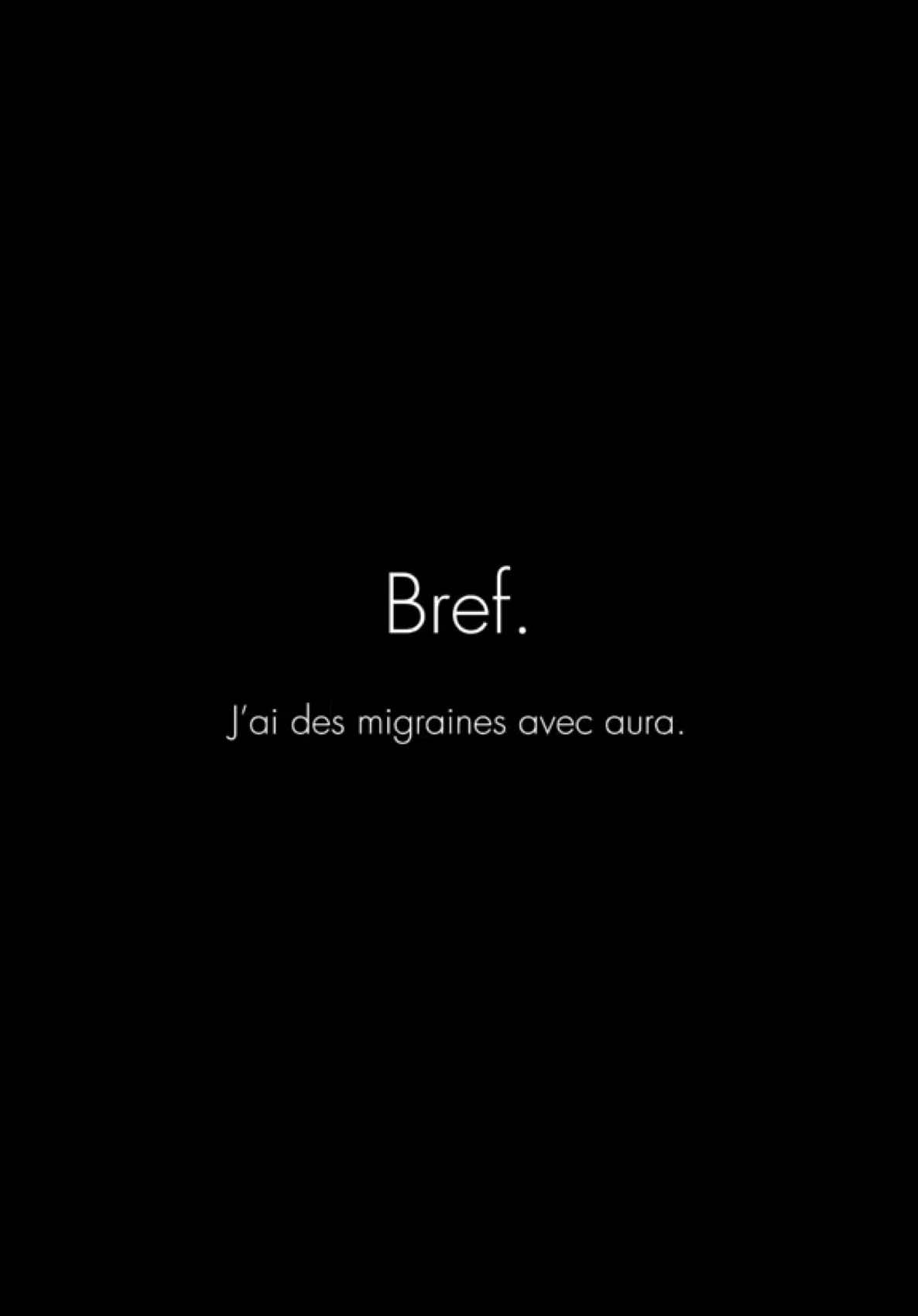 Bref, tu n’es pas seul(e). ❤️‍🩹🤝🏼🤕 #migrainetips #conseilsanté #aura #astuce #douleur #chronique #maladiechronique #neuro 