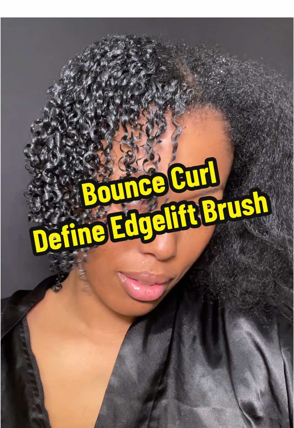 The Brush Every Curly Girly Needs! Bounce Curl Define Edgelift Brush On Low Porosity 3c 4a Natural Hair @BounceCurl #bouncecurl #curly #coilyhair  #haircare #hairstyling #curlyhairroutine #naturalhair #curlyhairtips #hairtok #curldefinition 