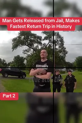 Man Gets Released from Jail, Makes Fastest Return Trip in History #cops #police #copsusa🚔🇺🇸 #policeofficer #foryou 