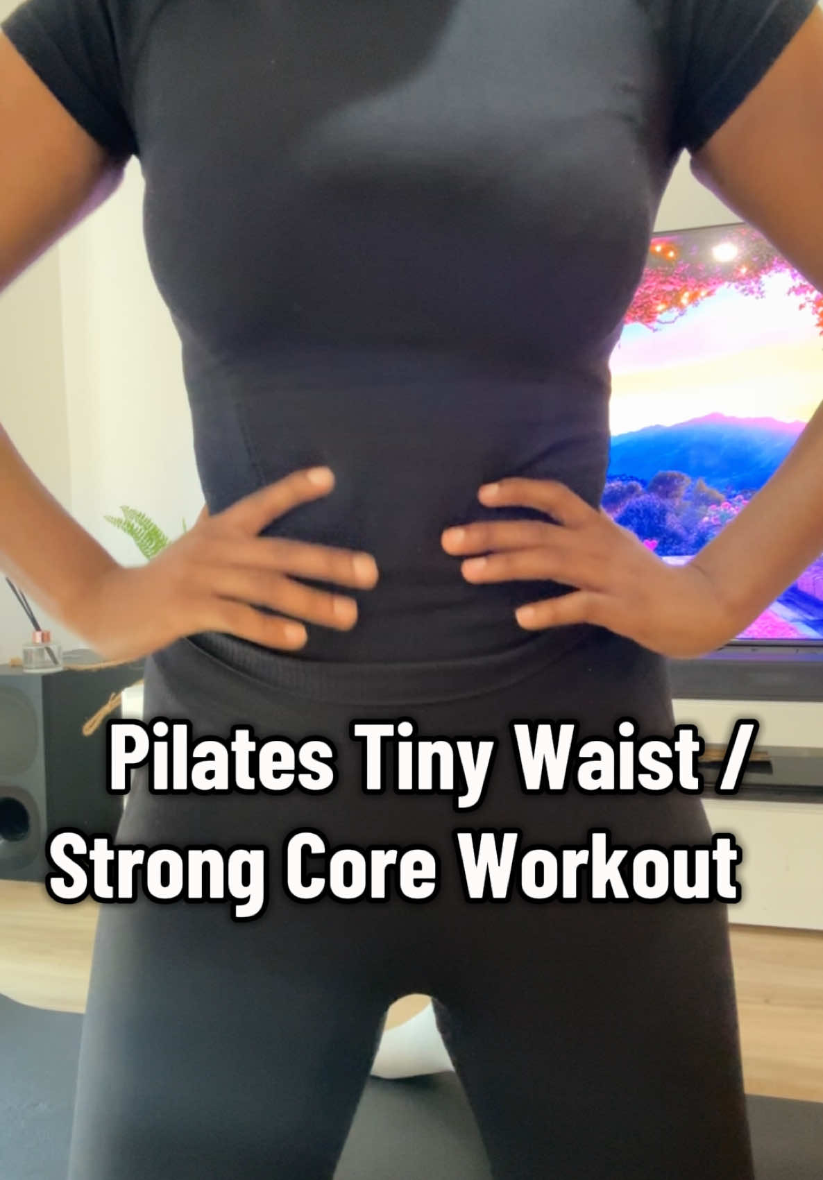 Pilates tiny waist workout at home!  Do it with me in real time! You’ve got this! 💪🏽💕 #pilates #homepilates #pilatesworkout #Fitness #FitTok #fitnesstiktok #homeworkout #fyp #foryoupage❤️❤️ #fitnessgirlsmotivation #tinywaist #weightloss #weightlosstransformation 