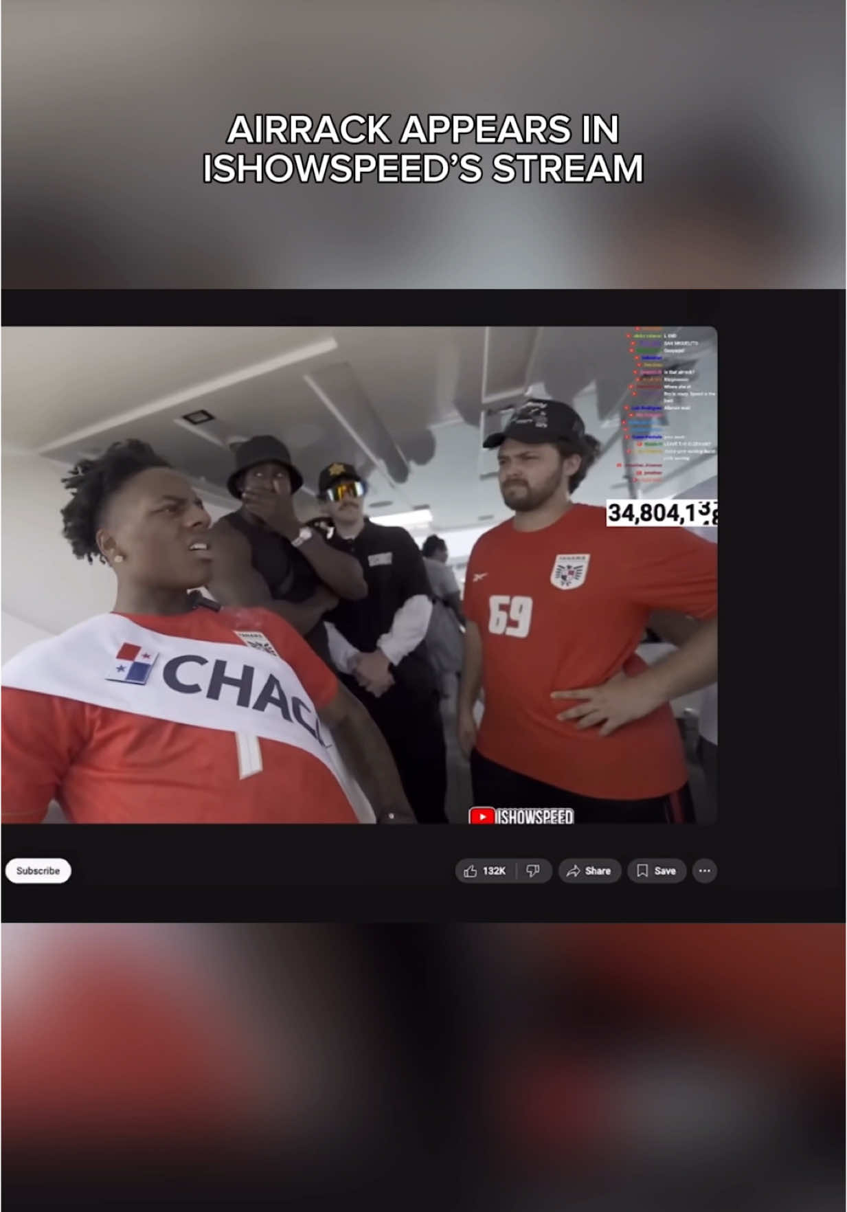 Airrack Appears In Ishowspeed’s Video #fyp 
