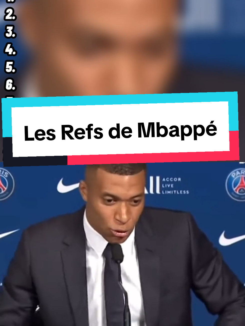 Mbappé a trop de ref😂 #ref #Mbappé #foot #psg #drôle #football #kylianmbappé #fyp 