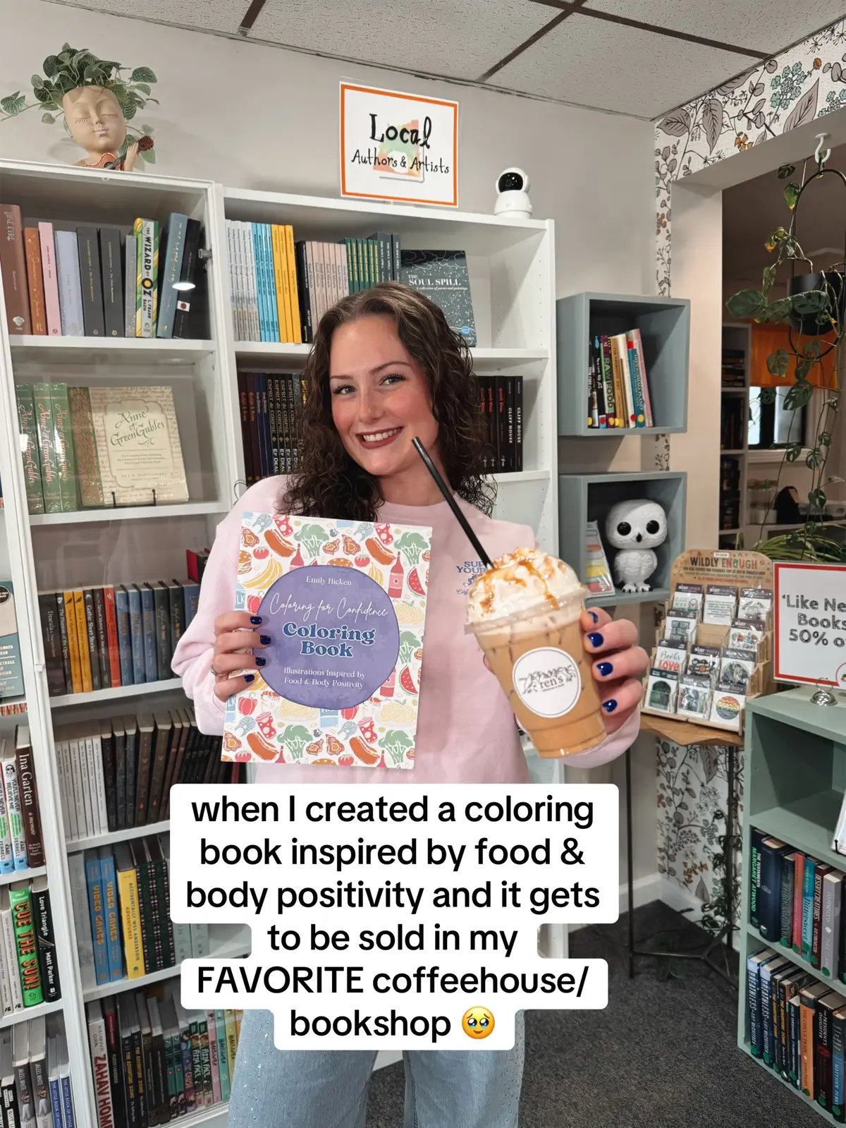 I am beyond excited and grateful 🥹❤️. Check out @Ren's Coffeehouse & Books  to shop my coloring bookand get some DELICIOUS coffee ❤️ #coloringbook #adultcoloringbook #positivity #njtodo #njcoffeeshop #coffeeandbooks #coffeeshop #coffee #bookshop #books 