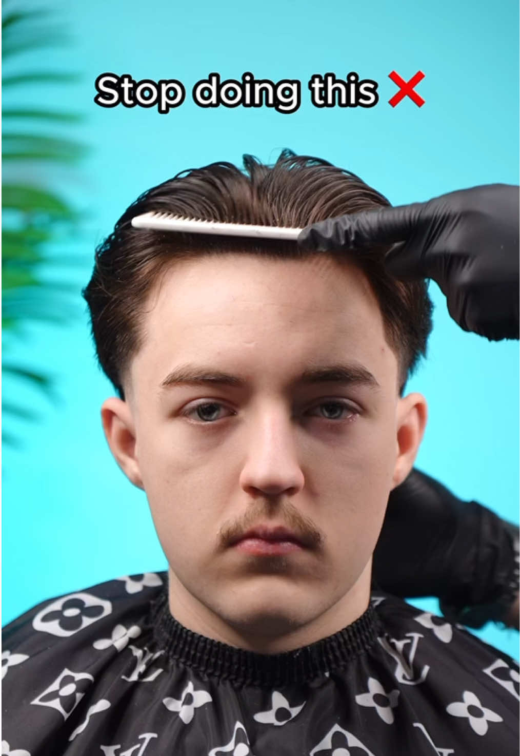 How to style the middle part ✂️💈🔥 #vancouverbarber #barber #haircut #fyp #barbertok #foryou 