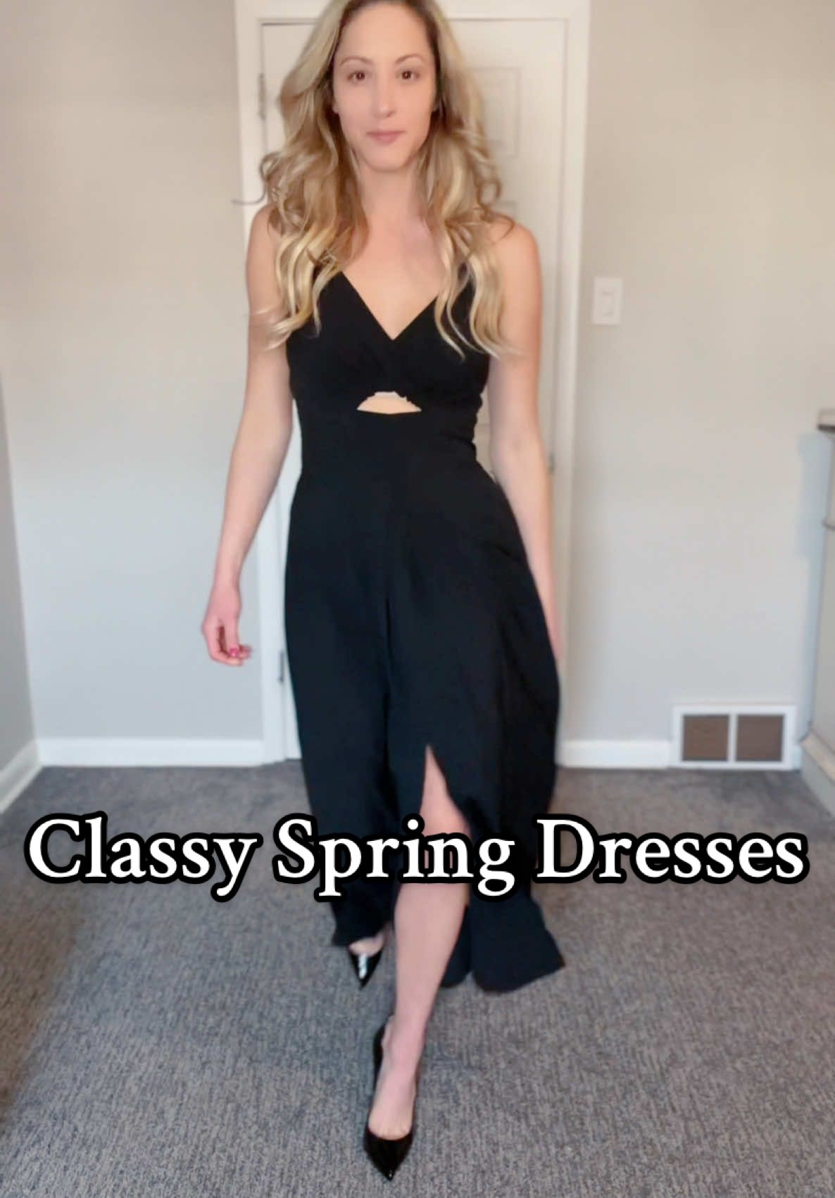 Classy spring dress fit #springdress #maxidress #redbottoms #christianlouboutin #classydress #btfbm #OOTD #fashiontrends #TikTokShopFashion 