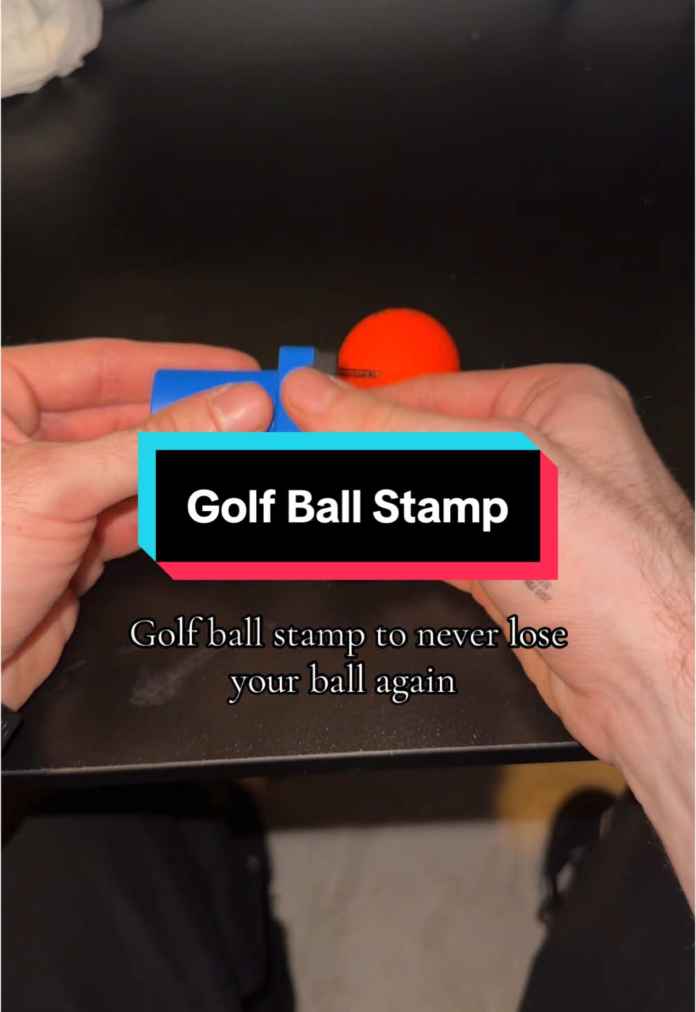 Golf ball stamp for all you golfers who can’t tell if it’s your ball on the course #golfaccessories #golf #golfballstamp #tiktokmademebuyit #cheapgifts 