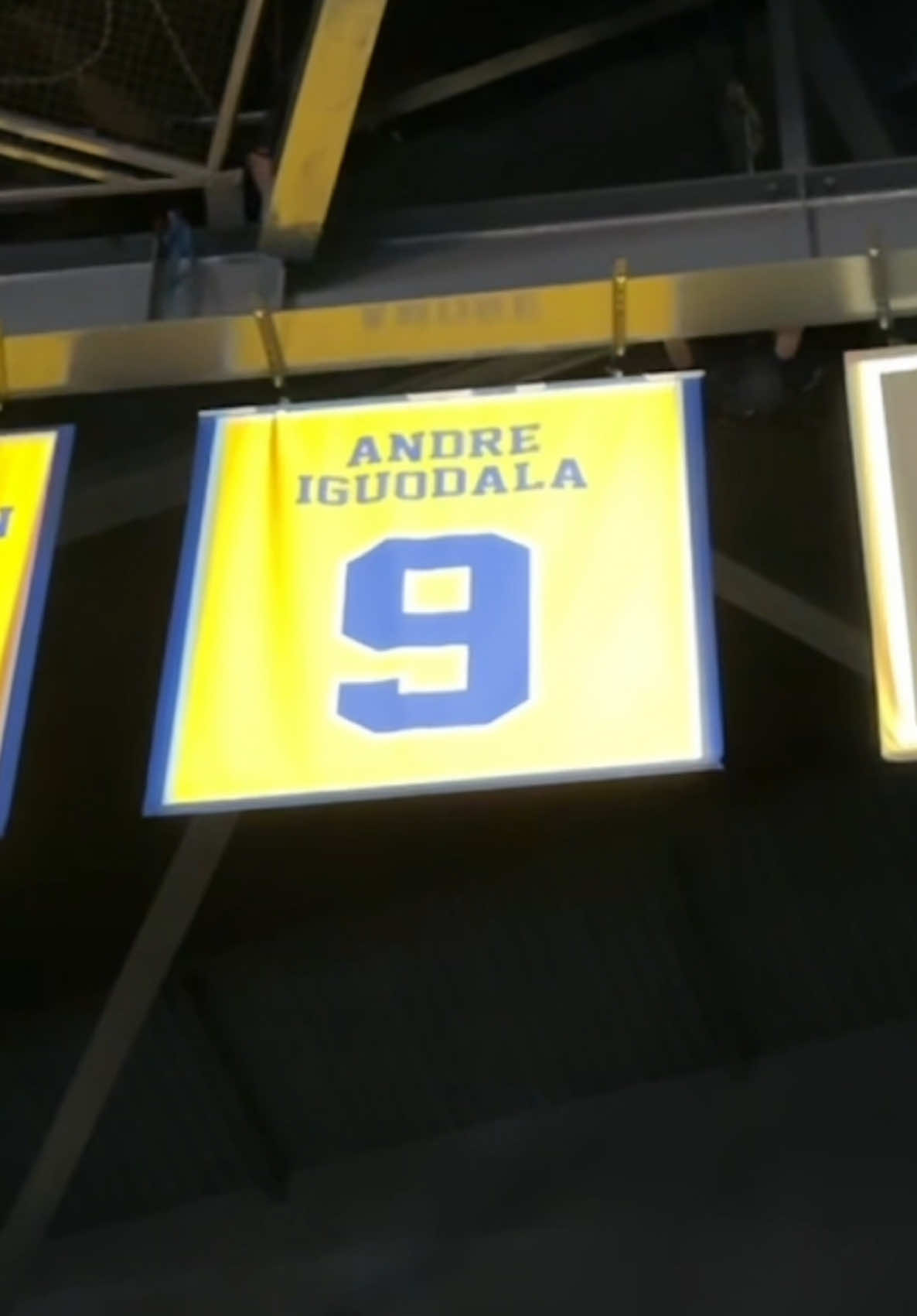 Number 9. Andre Iguodala. Forever in the rafters. #history #forever #NBA 